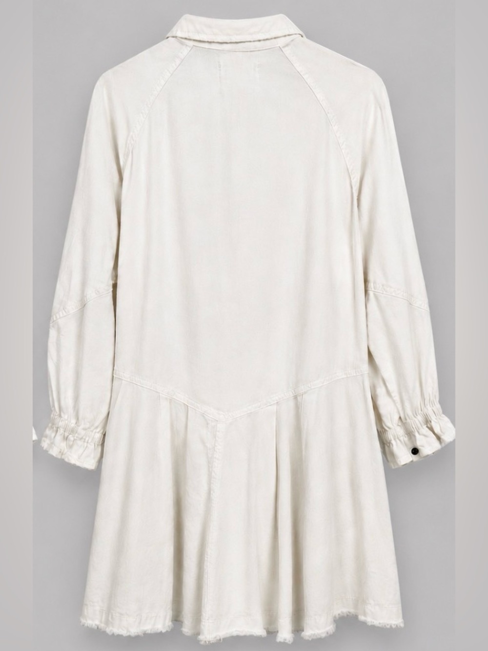 We The Free Cream Button-Front Shirt Dress - Picture 4 of 7